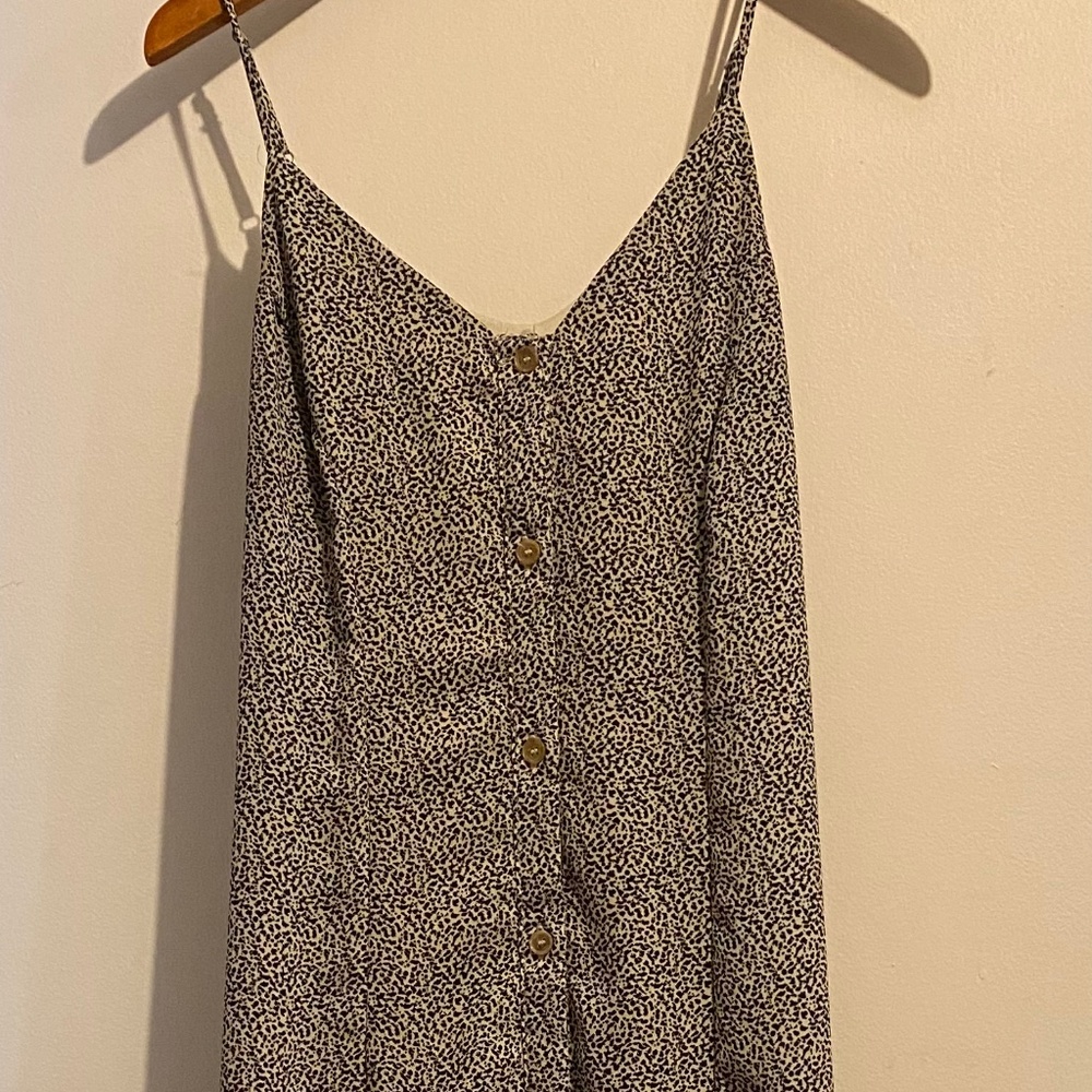Animal Print Button Down Maxi Dress